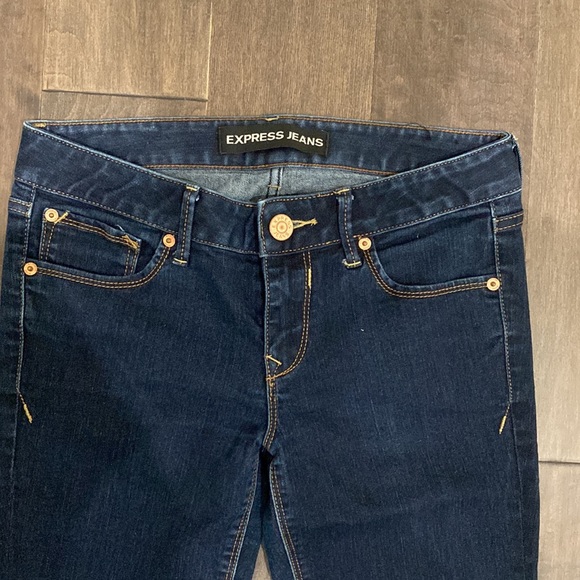 Express Ankle Skinny Low Rise Jeans Size 4 - Picture 2 of 6